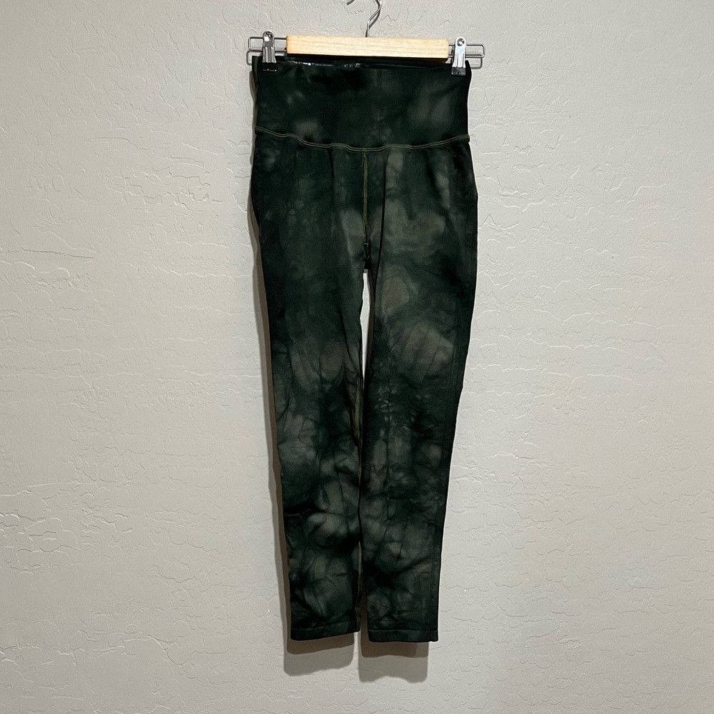 Good American High Waist Tie Dye Compression Leggings, Size 2/3